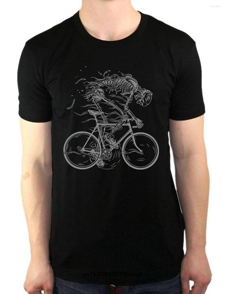 T-shirts pour hommes chemise squelette cyclisme vélo fantôme os vélo Fixie coton décontracté Cool à manches courtes hauts T-Shirt