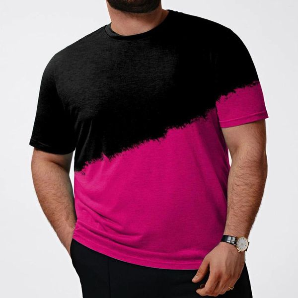 T-shirts pour hommes chemise hauts printemps été à manches courtes grande taille mode chemisier conflictuel vêtements de sport