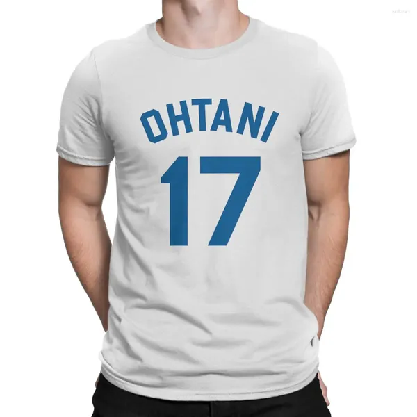 Camisetas para hombre Shohei Ohtani 17 Novedad Camisetas de algodón Manga corta Cuello redondo Tops Idea de regalo