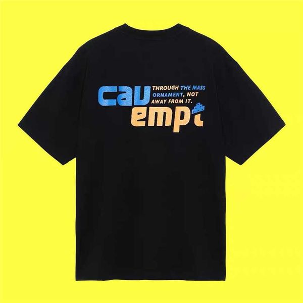 Camisetas de manga corta para hombre Cav Empt t 1 Mejor calidad Geometric Cavempt C.e Tee Marca de lujo