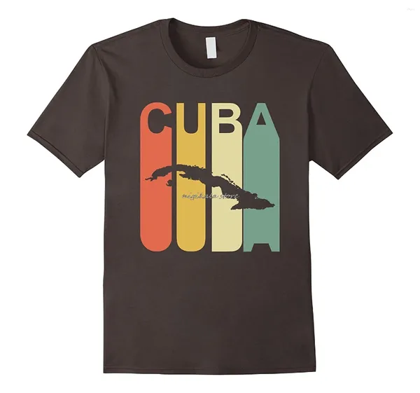 T-shirts pour hommes à manches courtes Homme Vêtements Souveniture spéciale cuba avec carte T-shirt