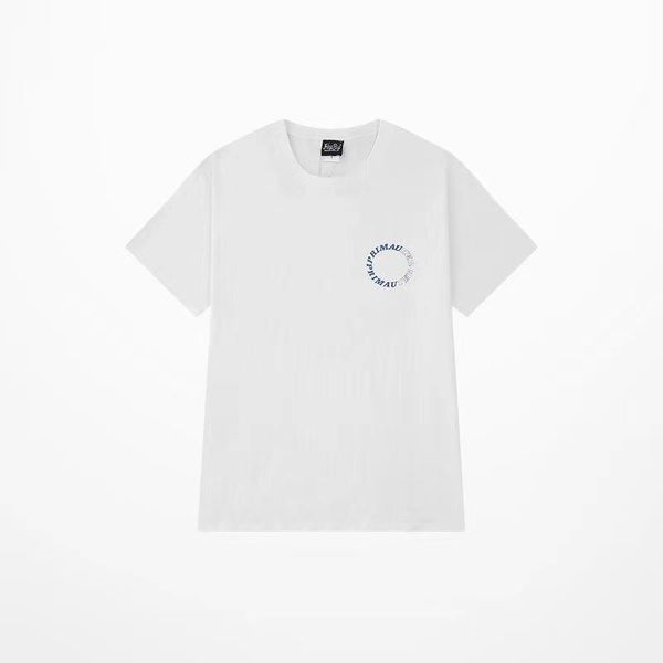 T-shirts pour hommes T-shirt à manches courtes Hommes et femmes Lâche Fashion Cuff Instagram Hong Kong Hip Hop Marque Vêtements d'été Demi manchesMen's
