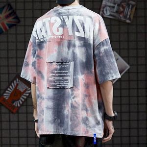 T-shirts voor heren met korte mouwen T-shirt mannen en dames oversized bat shirt half mouwen tops Student Patch 2022 Zomer Koreaans Nice Streetwear