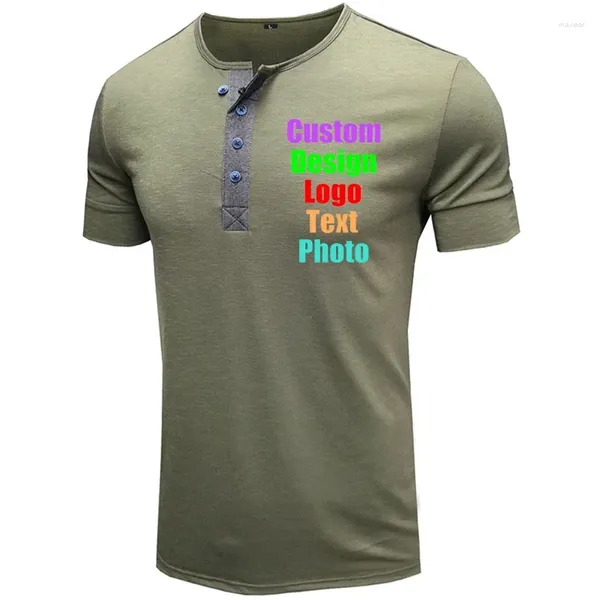 Camisetas para hombre, camiseta de manga corta, venta al por mayor, Europa, Estados Unidos, cuello redondo, chaqueta de verano de algodón, logotipo personalizado