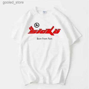 T-shirts pour hommes Sicko Born From Pain T-shirt 100% coton T-shirt Sicko 1993 Ian Connor Hip Hop T-shirt surdimensionné O-Cou Street Wear Tops Q240316