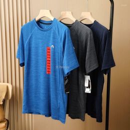 T-shirts pour hommes T-shirt de sport simple avec manches courtes à séchage rapide pour la respirabilité et l'absorption de la transpiration en été