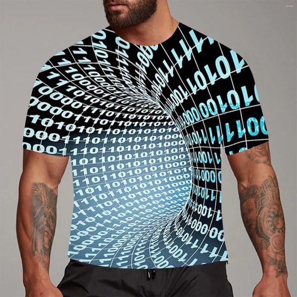 Camisetas para hombre Tallas pequeñas Tops para hombre Moda Estampado 3D Gráficos divertidos Patrón Cuello redondo Camisetas de manga corta Camiseta Ringer Vintage