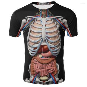 Heren t shirts schedel 3D printing horror t-shirt cool gotische stijl punk dt shirt mannen