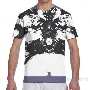 T-Shirts pour hommes Crâne Mecha Gundam Hommes T-Shirt Femmes Tout Imprimé Mode Fille T-shirt Garçon Tops T-shirts À Manches Courtes T-shirts