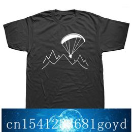 T-shirts T-shirts Skydiving Skydiver Paragliding Mountain Funny t-shirts Mannen Zomer Katoen Harajuku Korte Mouw O Hals Streetwear Black T-Shir