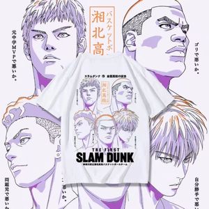 Camisetas de hombre Slam Dunk Camiseta de anime Baloncesto Manga Gráfico Oversize Hombres Algodón Camiseta de manga corta Mujeres Top Streetwear Verano Pareja Ropa 230607