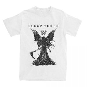 T-shirts voor heren slaaptoken rockband heren t-shirt merch casual 100% katoen geschenktop Q240514