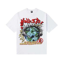T-shirts pour hommes T-shirts à manches Hommes Femmes Haute Qualité Streetwear Hip Hop Mode T-shirt Hell Star Hellstar Court 2024 322