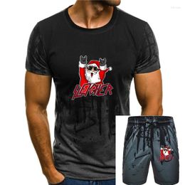 Camisetas para hombre Sleigher Santa Claus Metal Christmas Funny Hail Premium camiseta única camisetas para hombres Camisa de algodón ocio