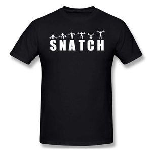 T-shirts masculins Snatch des vêtements essentiels design de la forme de fitness Pumple de gym