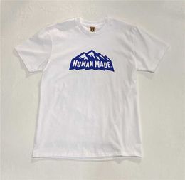 Heren t-shirts Snow Mountain Human Made T-shirt Men vrouwen Top T-stukken Skateboard T-shirt Harajuku Men Cloing G230301