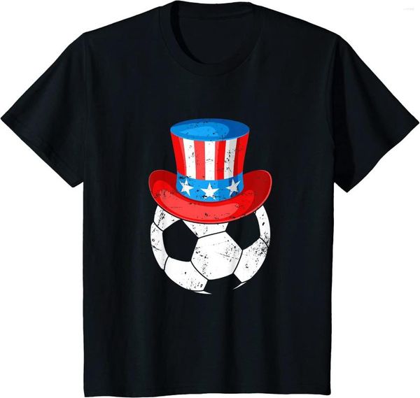 Camisetas para hombre Jugador de fútbol EE. UU. Bandera estadounidense 4 de julio Camiseta yee zus