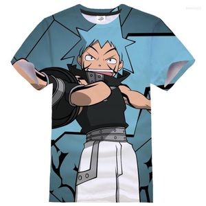 T-shirts pour hommes Soul Eater 3D T-shirt imprimé Anime Modèle Cosplay Homme Femme Sport Casual O-Cou