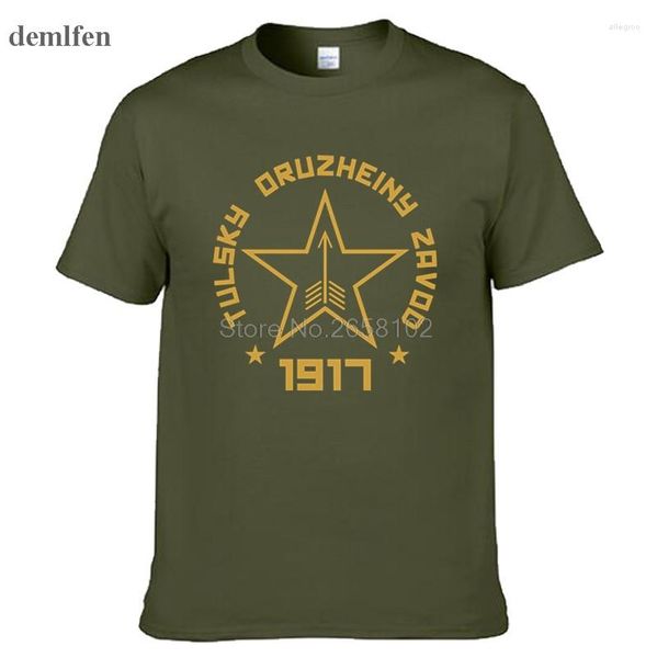 Camisetas para hombre Camiseta rusa soviética Mosin Nagant Rifle Francotirador Moda para hombre Camiseta de algodón Camisetas Tops