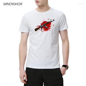 T-shirts pour hommes Union soviétique Gun Rifle Chemise imprimée Hommes Cadeaux d'anniversaire drôles pour papa père mari T-shirt surdimensionné Tee Tops