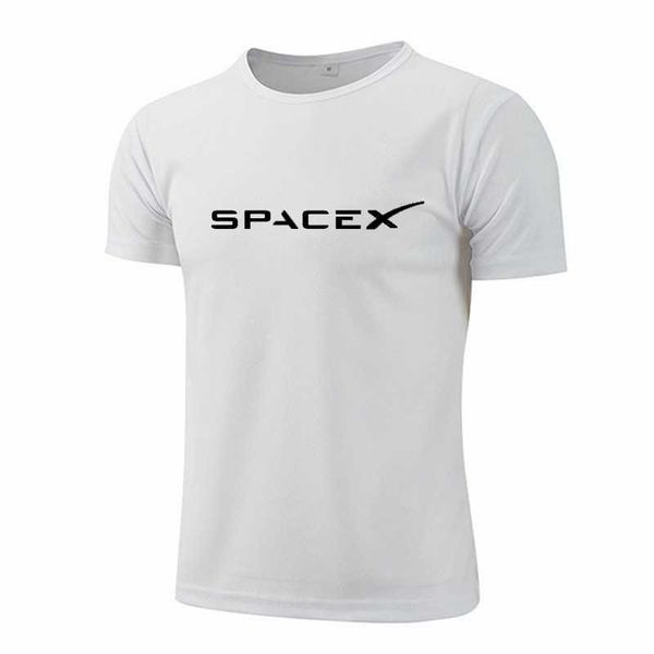 T-shirts pour hommes T-shirt noir SpaceX T-shirt Space X T-shirt de sport de course à pied populaire pour petit ami T-shirt en maille à séchage rapide 022223H