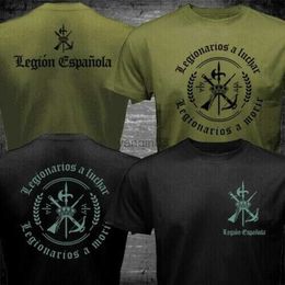 T-shirts pour hommes T-shirt militaire de l'armée espagnole Espanola Tercio de la Légion étrangère espagnole. T-shirt d'été en coton à manches courtes pour hommes à col rond Nouveau S-3XL J230602