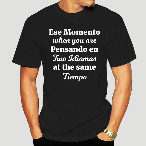 Camisetas para hombre, Shirt-2917A de profesor de ESL bilingüe en español e inglés