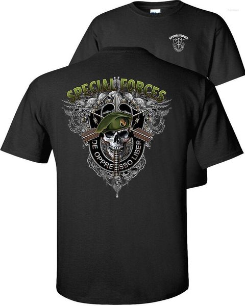 T-shirt da uomo Forze speciali Army De Oppresso Liber T-shirt da uomo militare manica corta casual in cotone o-collo da uomo