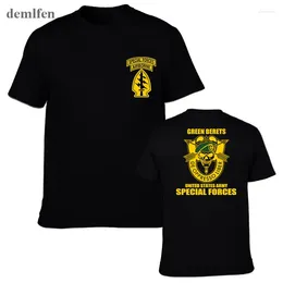 T-shirts pour hommes groupe des Forces spéciales T-shirt militaire aéroporté chemise en coton à manches courtes nouveauté hauts t-shirts drôles