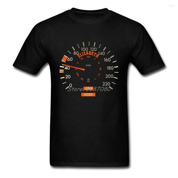 T-shirts pour hommes compteur de vitesse chemise vêtements à manches courtes personnalisés 2023 Rashguard grande taille coton col rond T-shirts drôles