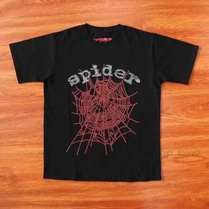 Heren T-shirts Spider Heren T-shirts 555 Hip Hop Kanyes Style Sp5der t-shirt Spider Jumper Europese en Amerikaanse jonge zangers korte mouw 4 569e