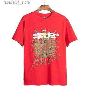 T-shirts masculins Spider T-shirt Men Designer Tshirt numéro 55555 étoile Imprime