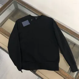 T-shirts pour hommes printemps et automne à sweat à sweat à collier rond