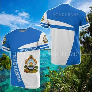 Heren T-shirts Lente En Zomer Honduras T-shirt Vlag Oversized Shirt Korte Mouw T-shirt Casual Mode Streetwear Blouse