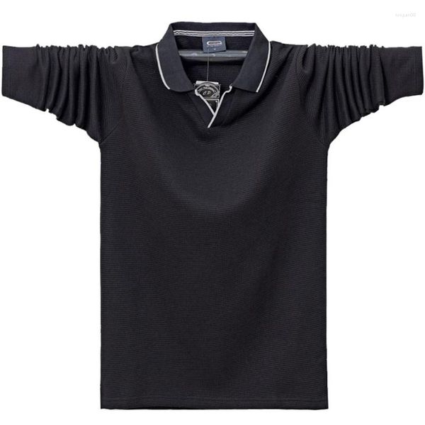 T-shirts pour hommes printemps automne à manches longues T-shirt hommes coton mode décontracté couleur unie t-shirts hauts mâle grande taille 6XL