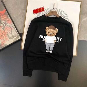 T-shirts pour hommes printemps col rond à capuche marque de luxe pull surdimensionné Swearshirt femmes ours imprimer Streetwear vêtements pour hommes livraison gratuite Z0221