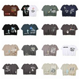 T-shirts masculins SS New Lanet Broken Planet Foamt Imprime-linge à manches courtes High Street et Sports Pure Coton Casual Half Top Vêtements