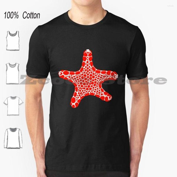 T-shirts pour hommes Star Cotton Hommes et femmes T-shirt de mode douce Sea Starfish Vermillion Seastar