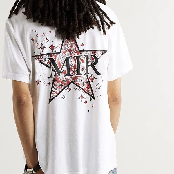 T-shirts hommes Star Motif Lettre Imprimer Marque Hommes T-shirt à manches courtes Tenues T-shirt Homme Été O-Cou T-shirt