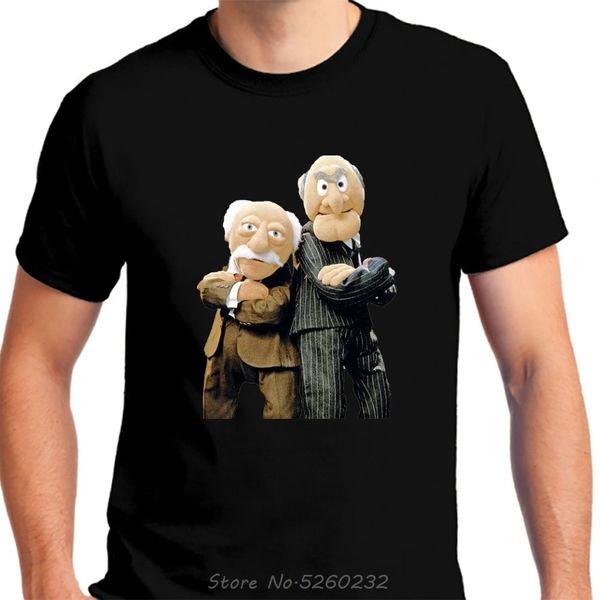 T-shirts pour hommes Statler et Waldorf T-shirt noir Vêtements Mode 100% coton Bonne qualité Marque Coton Chemise Style Cool Chemises 230425