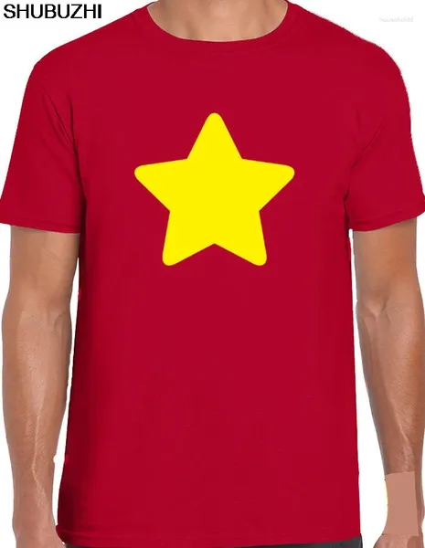 Camisetas para hombre, camiseta de estrella amarilla del universo Steven, regalo para niños, dibujos animados, divertida gema espacial, CookieCat, marca de algodón Sbz1070