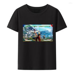 T-shirts pour hommes Street Fighters 5 personnages Vega Ken T-shirts en coton jeu scène de bataille Style Camisetas motif Anime chemise à manches courtes