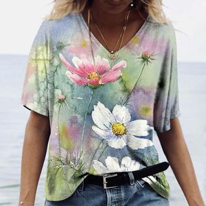 Heren T Shirts Street Trend Shirt Mannen En Vrouwen Paar V-hals Korte Mouw Sexy Blouses Tuniek Tops Voor