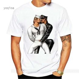 Heren T-shirts Streetwear T-SHIRT LGBT GAY SCHWUL TOM OF FINLAND SAILOR MATROSE COPS KING A491 Cool Casual trots t-shirt Mannen Unisex t-shirt