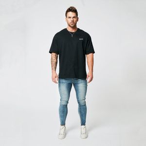 Camisetas para hombres Impresión con estilo Tops Fitness Hombre Camiseta de algodón Manga corta Muscle Joggers Culturismo Masculino Ropa de gimnasio Camiseta suelta