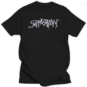 T-shirts pour hommes Suffocation Logo Mens N Women Black White Shirt Tee Xs 4Xlharajuku Streetwear Men