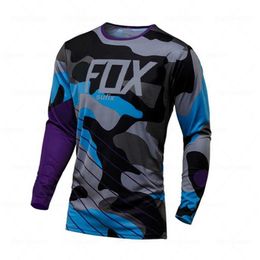 Heren T-shirts Sufix Fox Fietsen Sneldrogend Motorcross Jersey Downhil Mountainbiken DH Ademend Shirt MX Motorkleding Ropa MTB T-shirts E23