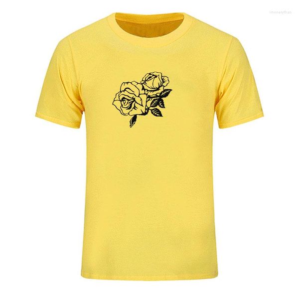 Camisetas para hombres Verano 2022 Camisa casual de manga corta Impreso Diseño gráfico preciso Especial Flor doble Moda Diversión Sexy Exclusivo Top