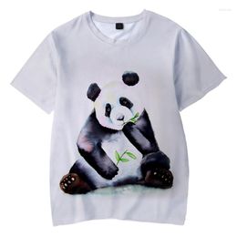 Camisetas para hombre, llegadas de verano, camiseta con estampado de Panda en 3D, camiseta informal de moda Harajuku, camiseta de diseño de estilo Entleman para hombre a la moda