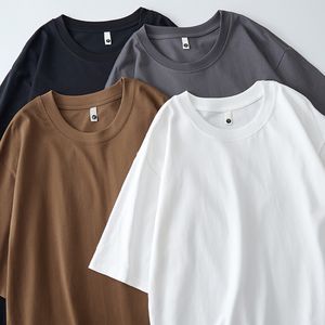 T-shirts pour hommes modèle de base d'été hommes coton peigné t-shirts hommes solides hauts femme o-cou t-shirts fond chemise hauts 230509
